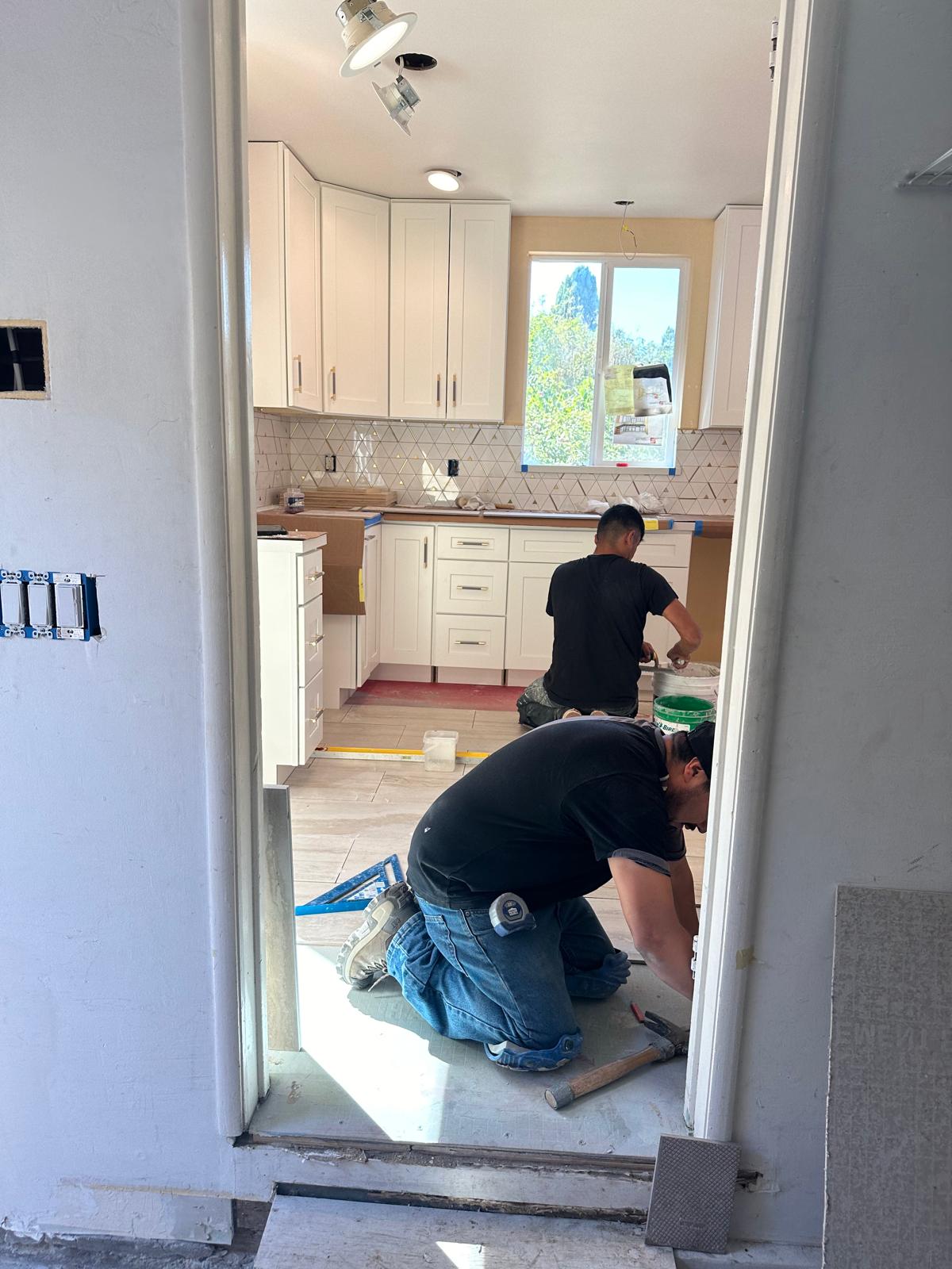 Kitchen installation work