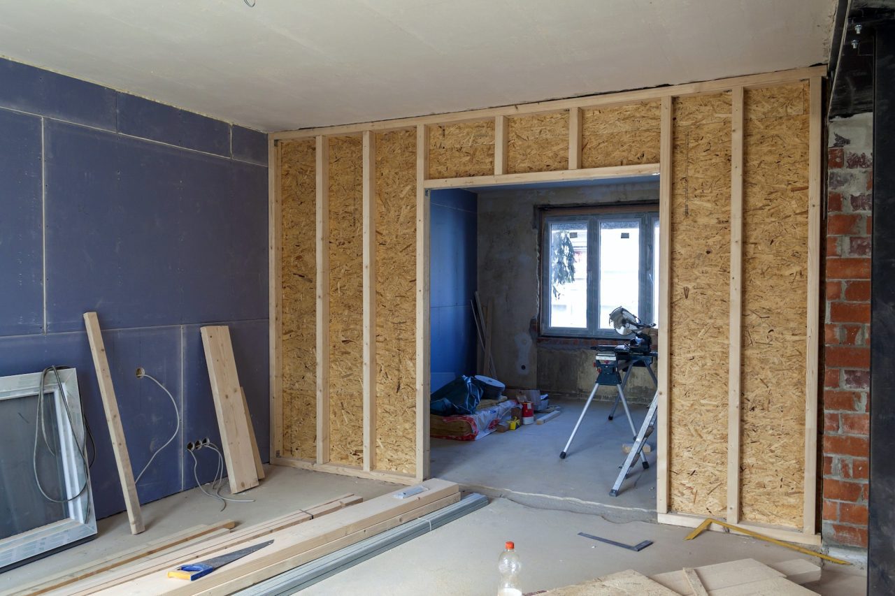 Interior wall renovation